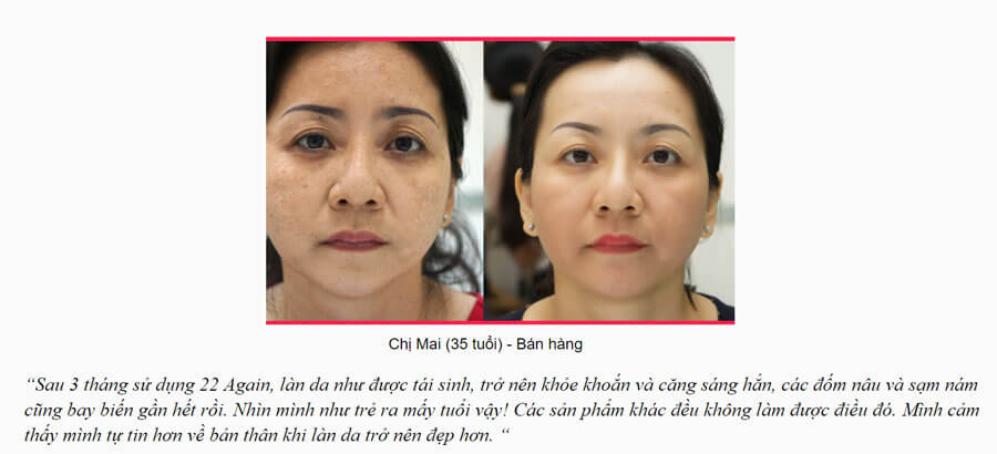 đánh giá kem 22 again