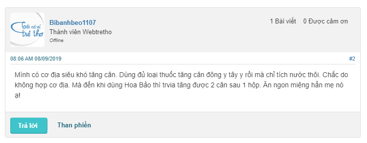 Đ&Aacute;NH GI&Aacute; TĂNG C&Acirc;N HOA BẢO