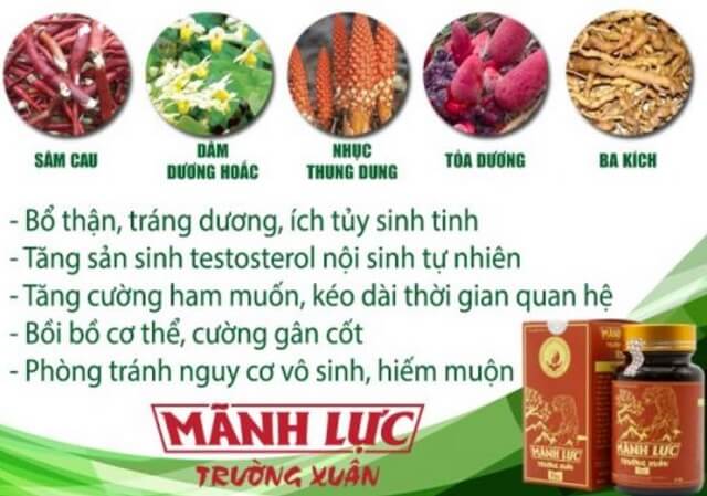 Công dụng Mãnh Lực Trường Xuân thế hệ 2