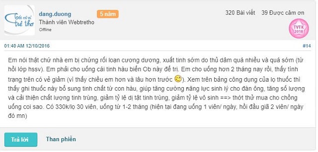 Đánh giá hàu biển OB