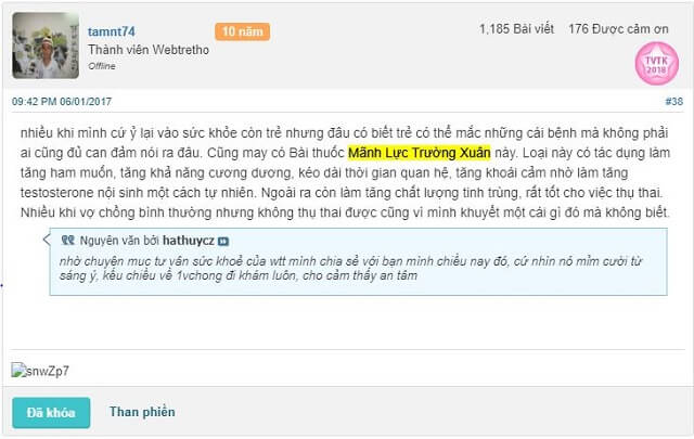 Mãnh Lực Trường Xuân review