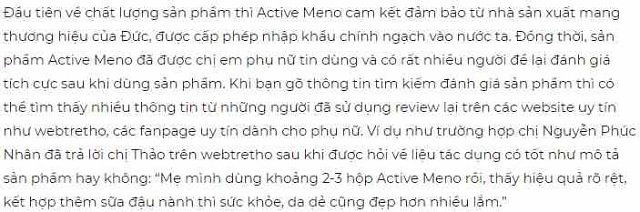 Đ&Aacute;NH GI&Aacute; ACTIVE MENO (2)