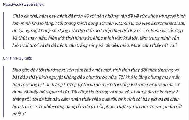 Đ&Aacute;NH GI&Aacute; ESTROMINERAL (1)