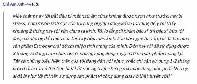 Đ&Aacute;NH GI&Aacute; ESTROMINERAL (2)