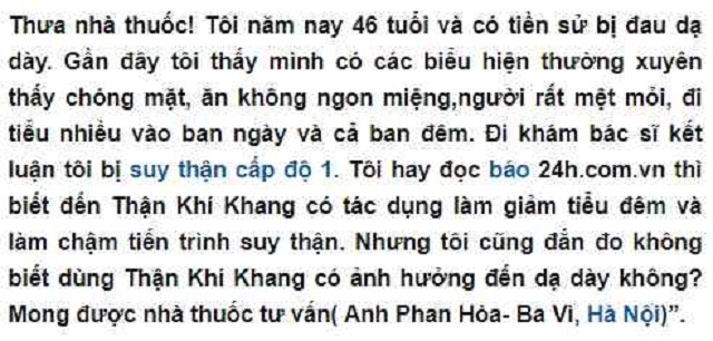 ĐÁNH GIÁ THẬN CHÍ KHANG (1)