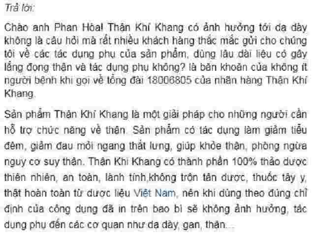 ĐÁNH GIÁ THẬN CHÍ KHANG (2)