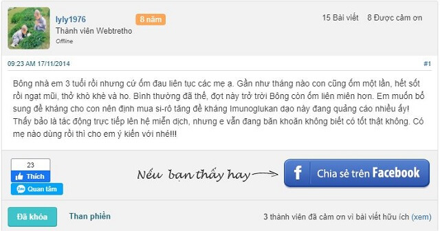 Imunoglukan review webtretho