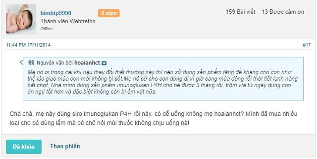 Imunoglukan review webtretho