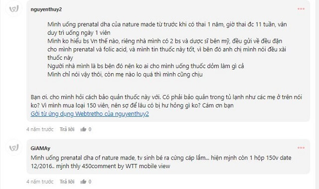 Review thuốc prenatal