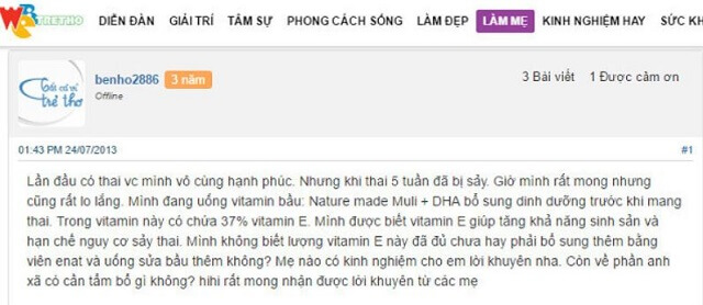 Review thuốc prenatal