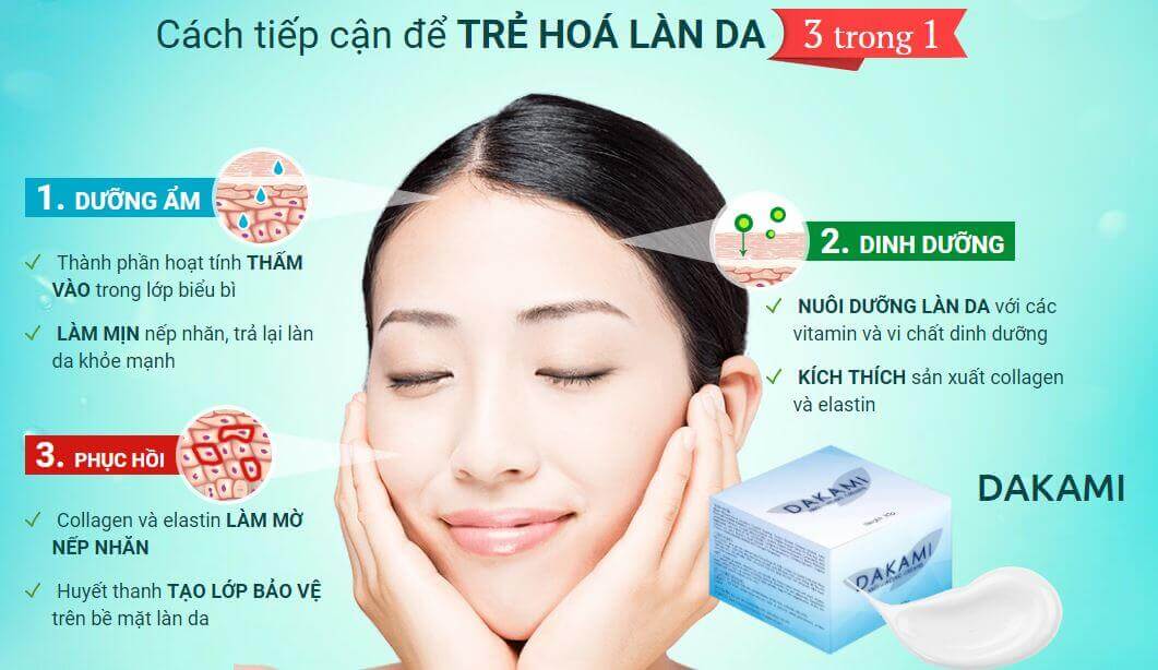 Kem Dưỡng Da Dakami: Công Dụng Cách Dùng Giá 2020 Mua Chính Hãng Ở Đâu [CHI TIẾT A-Z] 1