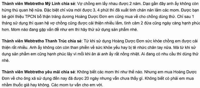 Đ&Aacute;NH GI&Aacute; HO&Agrave;NG DƯỢC ĐƠN (2)