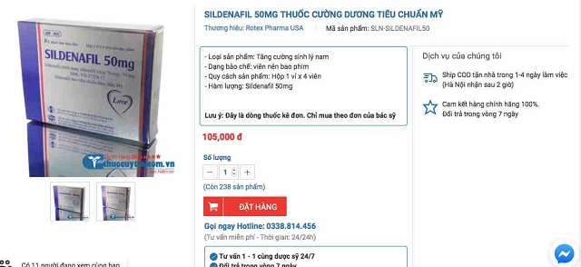 Đ&Aacute;NH GI&Aacute; SILDENAFIL (2)