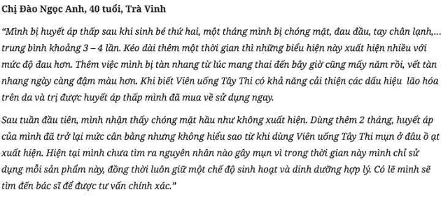 ĐÁNH GIÁ VIÊN UỐNG TÂY THI (2)