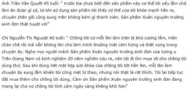 ĐÁNH GIÁ XUÂN NGUYÊN TRƯỜNG SINH ĐƠN (1)