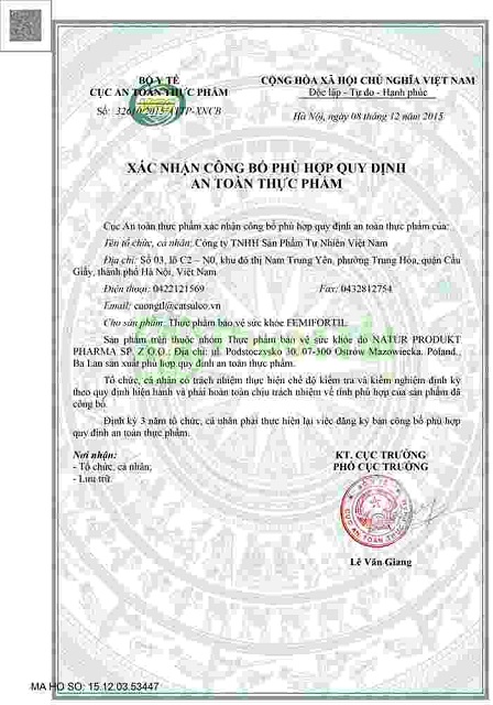 FEMIFORTIL C&Oacute; TỐT KH&Ocirc;NG