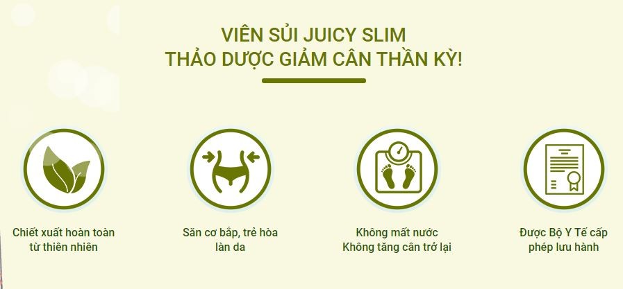 C&Ocirc;NG DỤNG JUICY SLIM