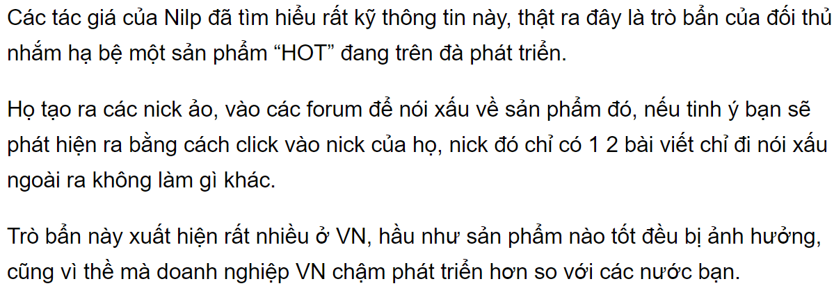 sản phẩm có lừa đảo không