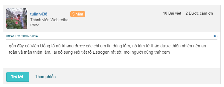 TỐ NỮ KHANG REVIEW WEBTRETHO