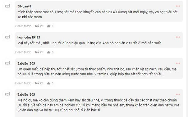 Đánh giá Pregnacare