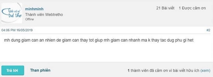 Đánh giá thuốc giảm cân An Nhiên