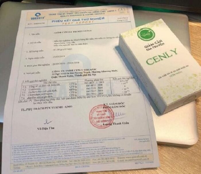 Giảm cân Cenly chứa chất cấm không