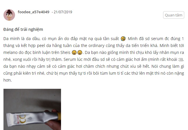 REVIEW SERUM CC MELANO